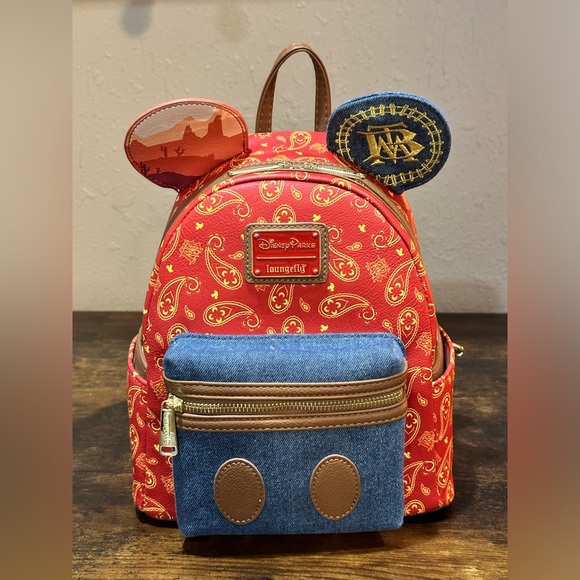 Loungefly Handbags - Loungefly Disney Mickey The Main Attraction Mini Backpack, Big Thunder Mountain